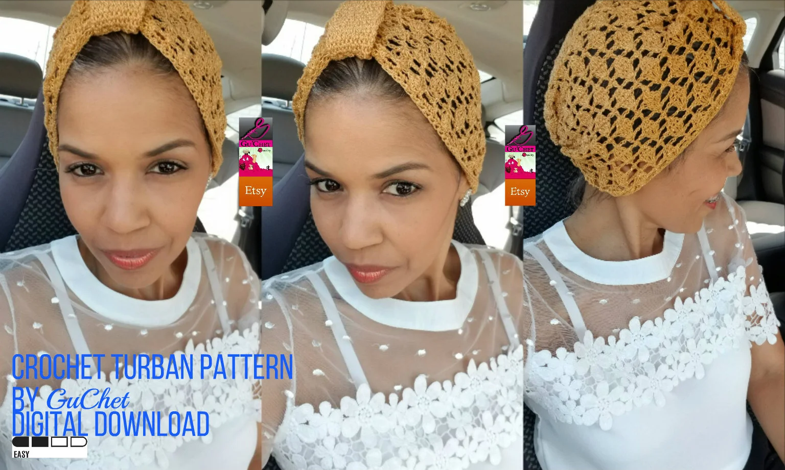 Crochet Head Wrap Collection (Includes 4 Versions) — GuChet.com